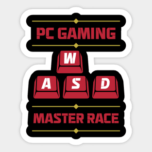 WASD - PC Gaming Master Race (v1) Sticker